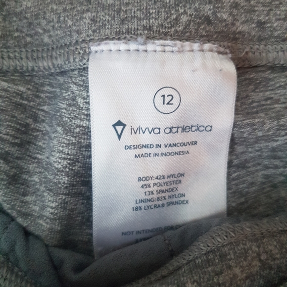 Ivivva Girls Active Grey Trackpants - Picture 2 of 3